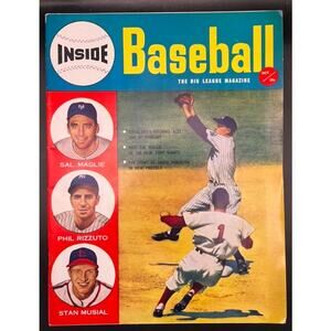 EXCELLENT 1952 Inside Baseball Stan Musial, Jackie Robinson Magazine, Dodgers